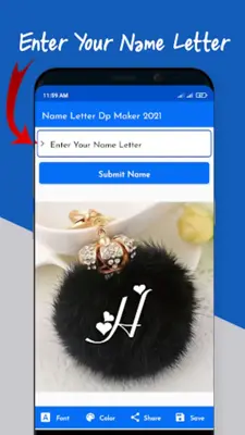 Name Letter Dp Maker 2022 android App screenshot 4